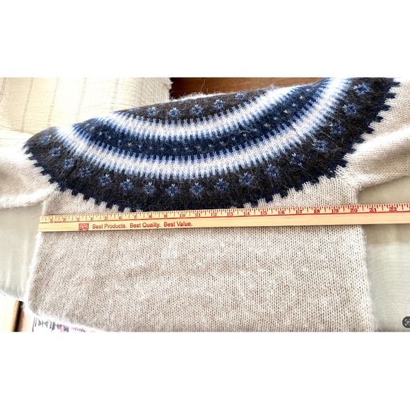 MADEWELL Gale Alpaca Blend Fair Isle Pullover Crew Neck Sweater - NWT! - S - Picture 9 of 12